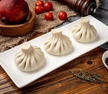 Хинкали с сыром и зеленью