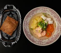 Северная уха из лосося