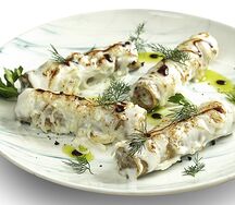 Каннеллони с мясом и сырным соусом
