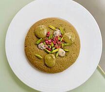 Печенье фисташковое с ореховой пастой