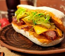 Панини с картофелем с беконом