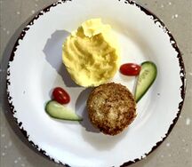 Пюре картофельное с молочком и сливочным маслицем