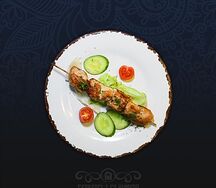 Шашлычок из индеечки с помидорками черри