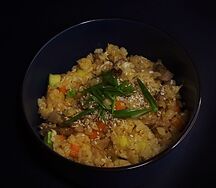 Рис с курочкой в соусе терияки