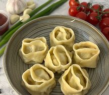 Манты домашние с говядиной (6 штук)
