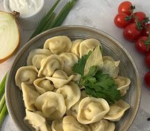 Домашние пельмени с курицей