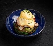 Оладьи из кабачков с пастрами