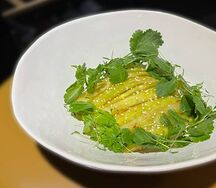 Хрустящие баклажаны со сливочным сыром и кинзой