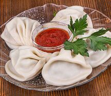 Хинкали с картофелем и грибами