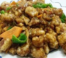 Курица в кляре и кисло-сладком соусе