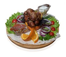 Шашлык из желудков индейки