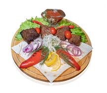 Шашлык из говядины мраморной