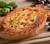 Ржаной пирог с сельдью