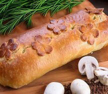 Ржаной пирог с картофелем и грибами