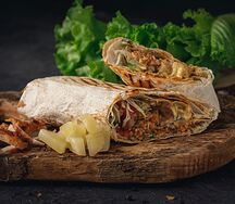 Гавайская шаурма в классическом лаваше