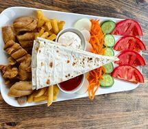 Шаурма куриная открытая