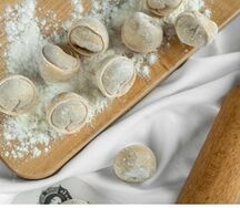 Замороженные пельмени с нельмой и карасем