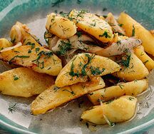 Жареный картофель с грибами