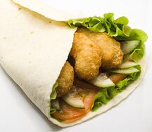 Тортилья с креветками