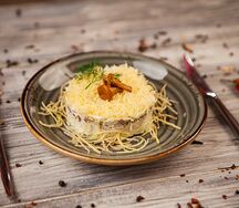 Салат с лисичками