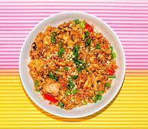 Жареный рис с курицей хойсин