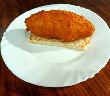 Котлета по-киевски, фаршированная маслом