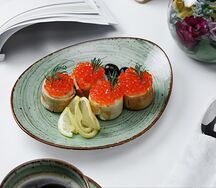 Блины с красной икрой 