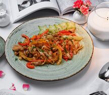 Лапша удон с курицей