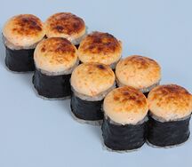 Запеченный с гребешком