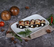 Рулет из баклажанов