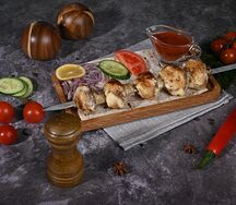Шампиньоны на мангале