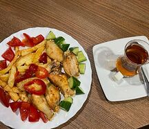 Крылья с картошкой