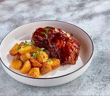 Свиные ребра барбекю