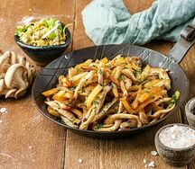 Картофель, жаренный с грибами