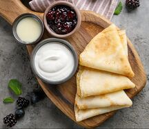 Блины со сгущенкой