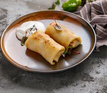 Блины с творогом