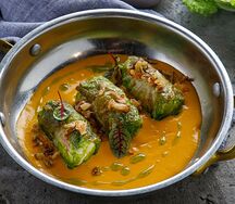 Голубцы с креветками