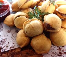 Жареные пельмешки
