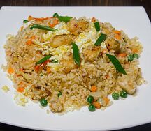 Рис с курицей и яйцом