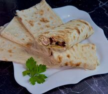 Шашлык из cвинoй шейки в лаваше