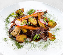 Тальята из говядины Black Angus с овощами