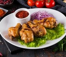 Голень куриная на углях