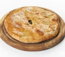 Хачапури с грибами и рисом