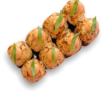 Запеченный ролл с курицей