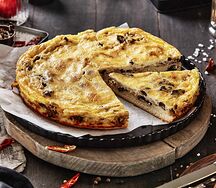 Киш с картофелем и грибами