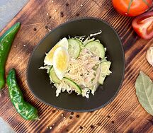 Салат с копченой куриной грудкой