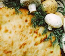 Пирог с курицей и зелёным луком