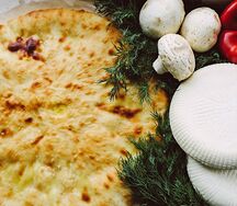 Пирог с мясом и грибами