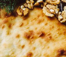 Пирог с яблоком и грецким орехом