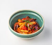 Токпокки с сыром и колбасками